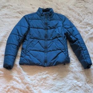 Women's Blue Puffer Jacket